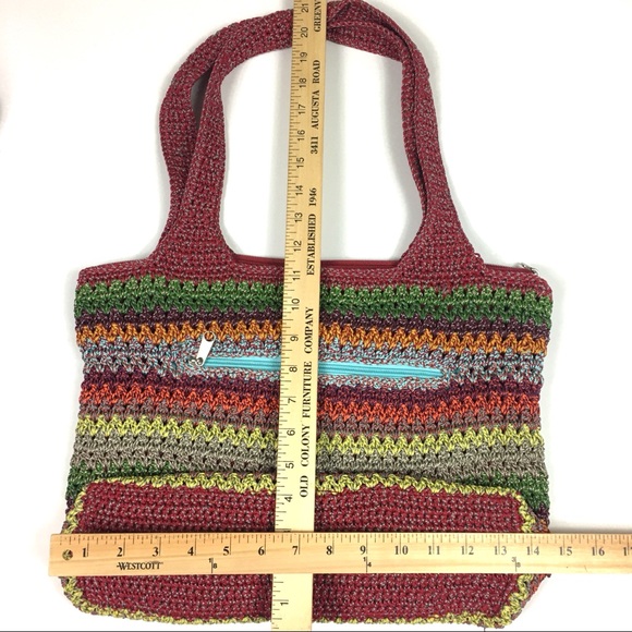 ❌SOLD❌The Sak stripe crochet shoulder bag hippy - Picture 2 of 8